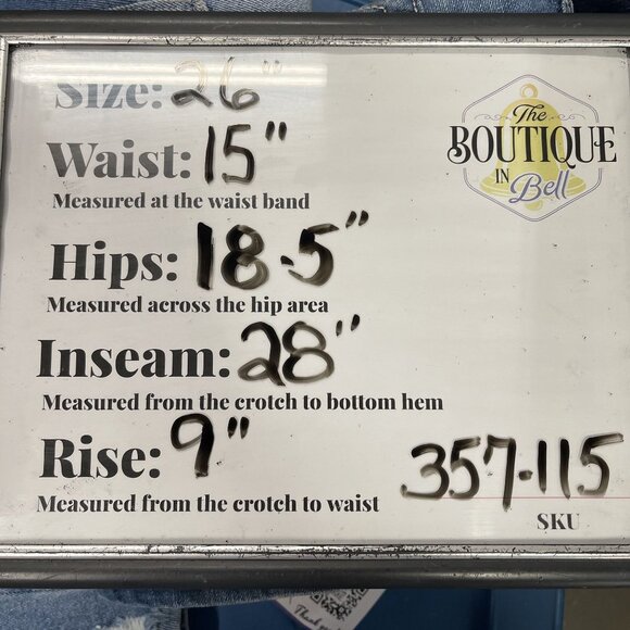 KanCan Women 26 Light Wash Blue Ankle Jeans Stretch Straight Mid RIse Ripped Hem - Picture 13 of 16